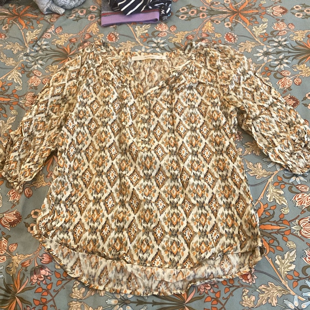 Fun print blouse